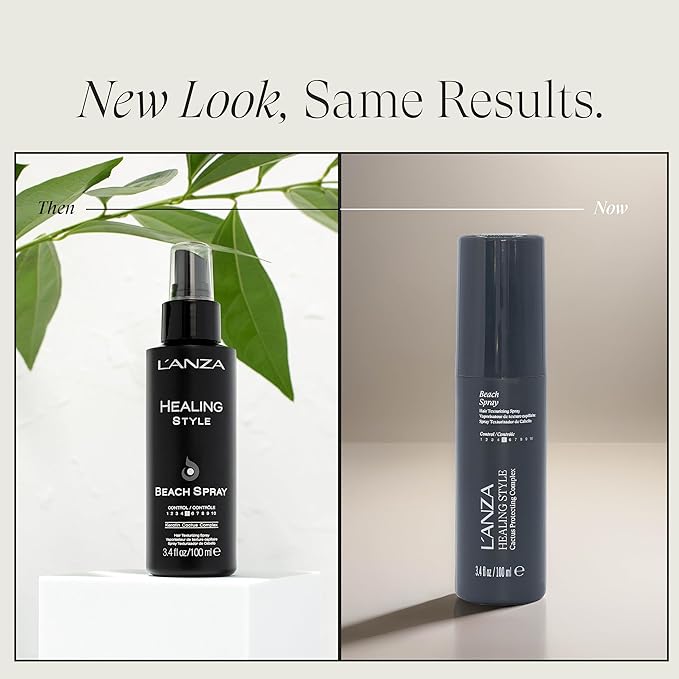 L’ANZA Healing Style Beach Spray with Medium Hold Effect, Eliminates Frizz, Detangles and Boosts Hair's Shine, With UV and Heat Protection to Prevent Sun and Styling Damage (3.4 Fl Oz)