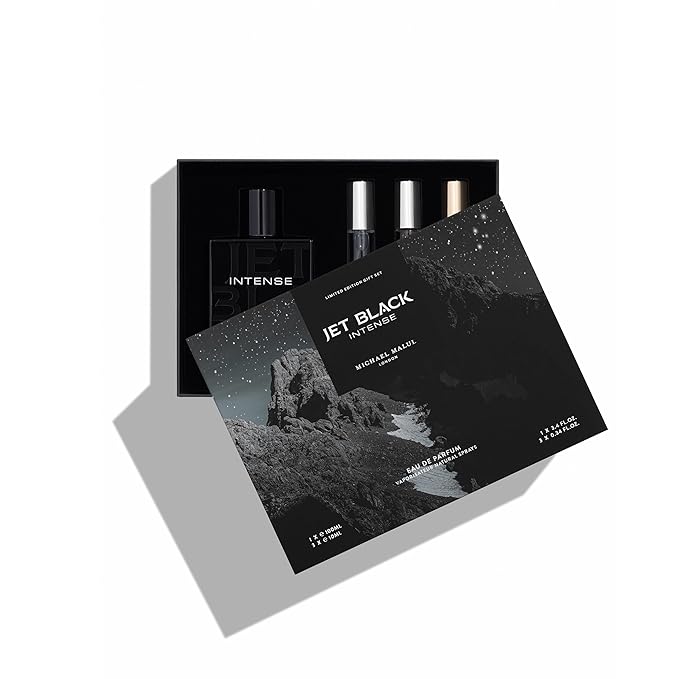 Michael Malul Jet Black Intense Eau de Parfum Gift Set - 100ml | 10ml