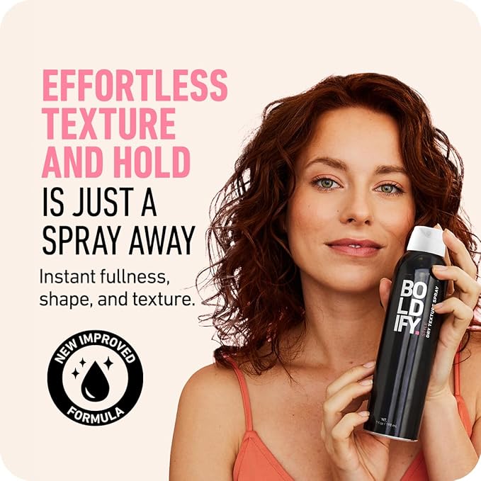 Boldify Dry Texture Spray - Hair Volumizer and Texturizing Spray for Fine Hair - Stylist Recommended Volume Products for Women & Men