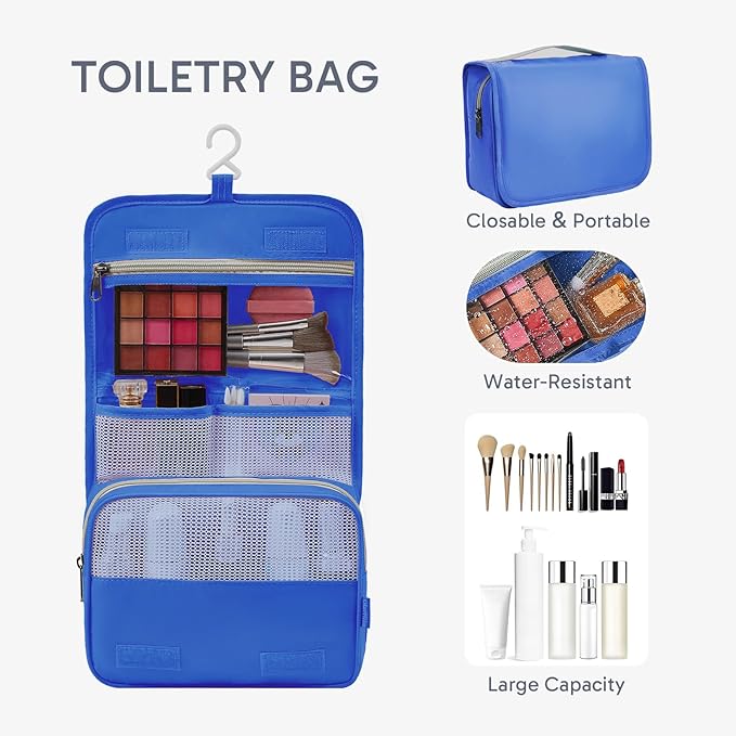 ALL INCLUDED 10 Set Durable Packing Cubes for Suitcases,OlarHike Essentials for Travel,UPGRADED Anti-Tear Stitching, NEW Improved Luggage Packing Organizers for Travel Accessories (Deep Blue)