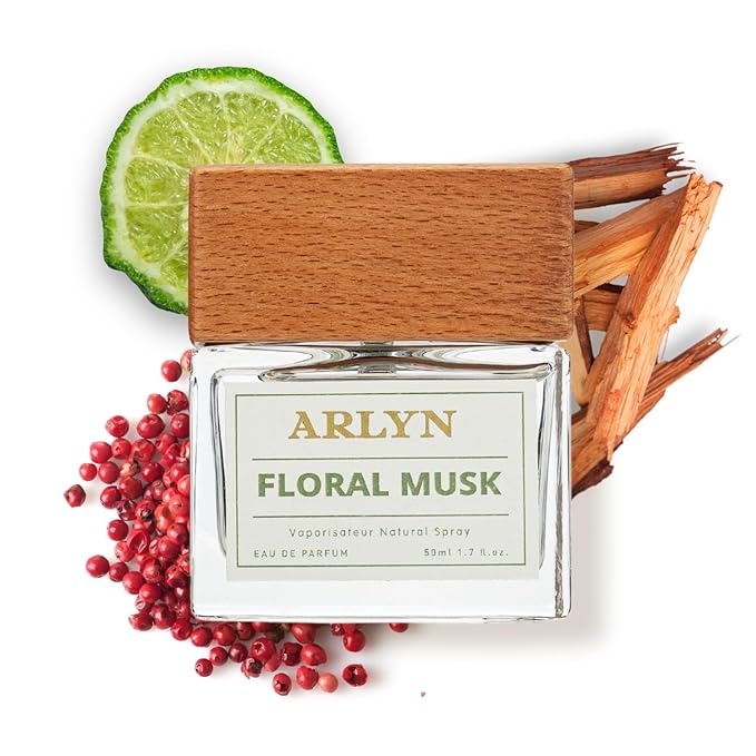 ARLYN Floral Musk Eau De Parfum Inspired by Dyp.tiqu.e F.l.eur De Peau, Long-Lasting Perfume for Men and Women, Vegan & Eco-Conscious with Clean Ingredients, Musk, Amberwood, Rose - 50ml / 1.7 oz