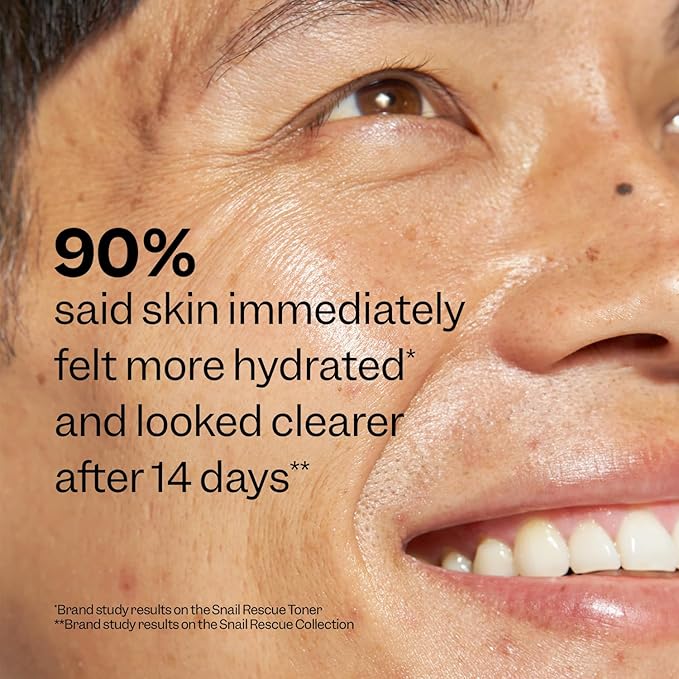 Peach Slices - Snail Rescue Blemish Busting Toner (4.05 oz) - 95% Snail Mucin Concentrate - Clarify, Strengthen, Balance - Hyaluronic Acid & CICA - Vegan & Cruelty Free - Korean Skin Care & Beauty