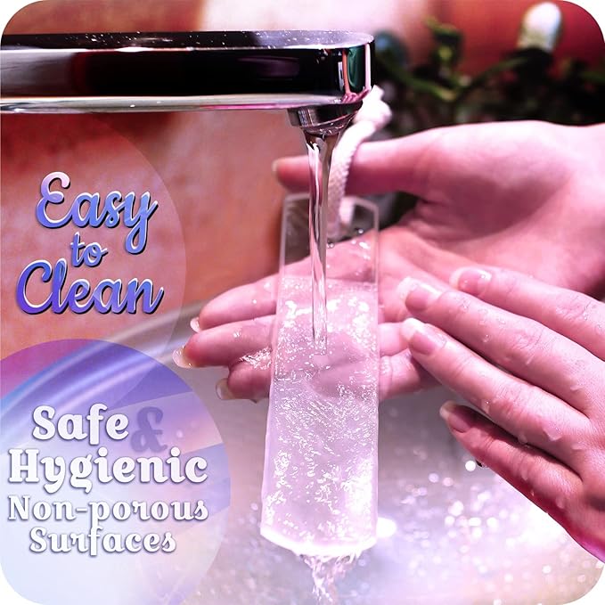 GLADZY Genuine Czech Glass Nail File Set - Callus Remover Foot Rasp, Cuticle Pusher Manicure Stick, Double Sided Etched Different Grit Surface, Professional Nail Care Tool, Made in EU