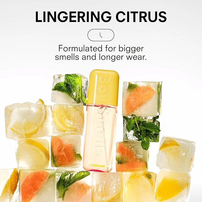 Boy Smells CITRUSH Body Mist – 8 oz Refreshing Citrus Fragrance Spray for Body & Hair – Notes of Pomelo, Frozen Mint & Ripe Musk – Long-Lasting Unisex Scent