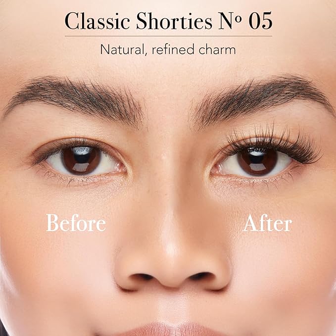 Pro Lash ProWear Professionally Styled Lash Clusters - Easiest to Apply Eyelash Cluster - 10 Day Eyelashes - Waterproof Lashes Clusters - 3 Sets - Classic Shorties No. 05 - Cocoa