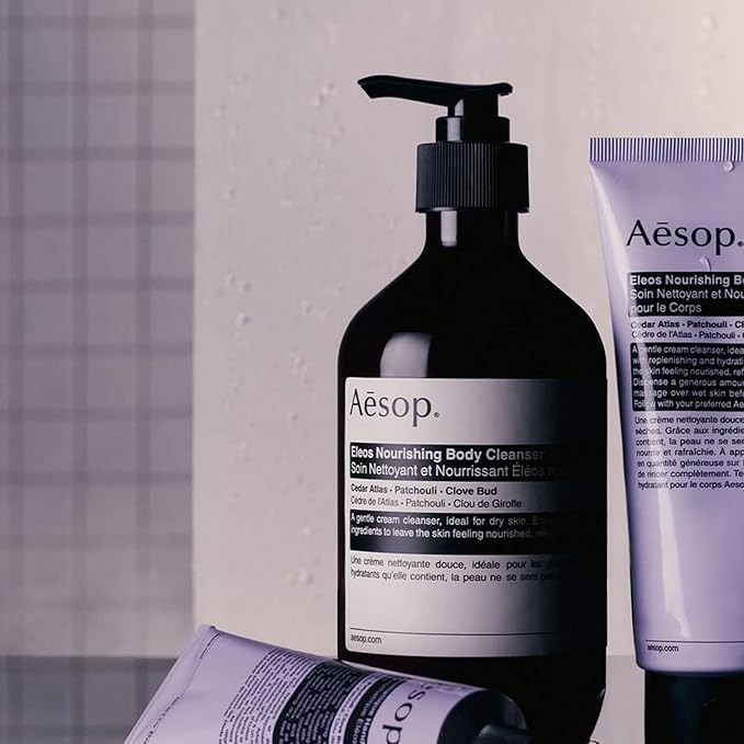Aesop Eleos Nourishing Body Cleanser Refill | Hydrating Ingredients For Refreshed, Soft Skin | Enriched With Emollients, Humectants, Purifying Botanicals | 500mL / 16.9oz