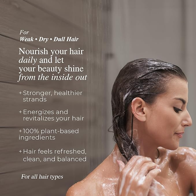 Energizing Shampoo - High-Performance Natural Treatment - Energizing Shampoo for Scalp and Fragile Thinning Hair - Shampoo 10.14 Fl Oz