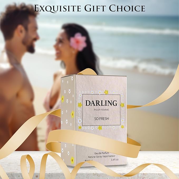 URBAN COLLECTION Darling So Fresh for Women Eau De Parfum – Fruity & Floral Fragrance – Grapefruit, Sweet Raspberry – Jasmine, Rose – Free of Paraben, Vegan & Cruelty-Free – 100ml Bottle