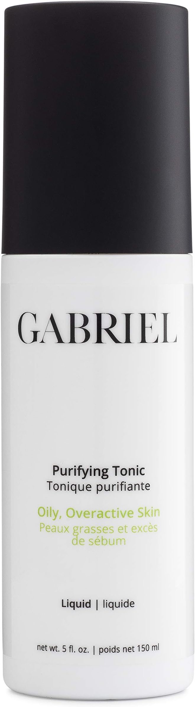 Gabriel Cosmetics Tonic | Natural, Paraben Free, Vegan, Cruelty-Free, Non GMO, 5 oz. (Purifying Tonic)