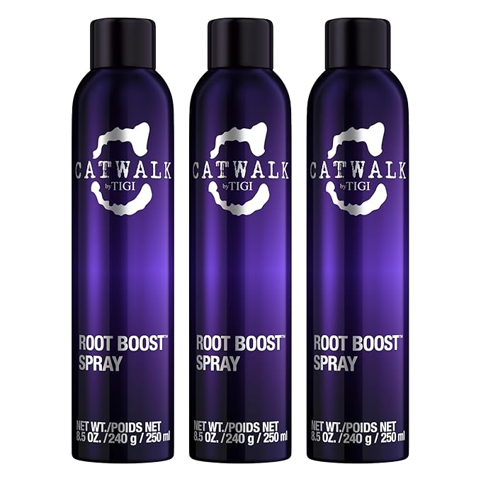 Catwalk TIGI Root Boost Spray Foam - Directional Mousse for All Hair Types - For Lift & Texture - For All Hair Types - Finish on Wet Hair & Blow Dry - Premium Hair Care Products - 8.5 oz (3 Pack)