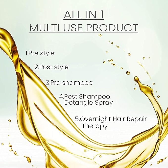 VELLASIO Heat Protetion Spray For Hair With moroccan argan oil For Anty Frizz Shine And Soft Hair With Hair Styling Spray With No sulphate And No parabean