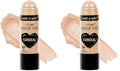 wet n wild MegaGlo Makeup Stick, Buildable Color, Versatile Use, Cruelty-Free & Vegan - Nude For Thought (Pack of 2)