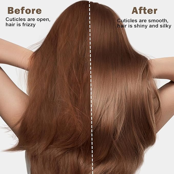 225ML Heat Protection Spray for Hair, Smooth Thermal Protection, Nourishing Formula Helps Resist Heat Damage to Hair and Tame Frizz, Damage Control Hot Spray for All Hair Style