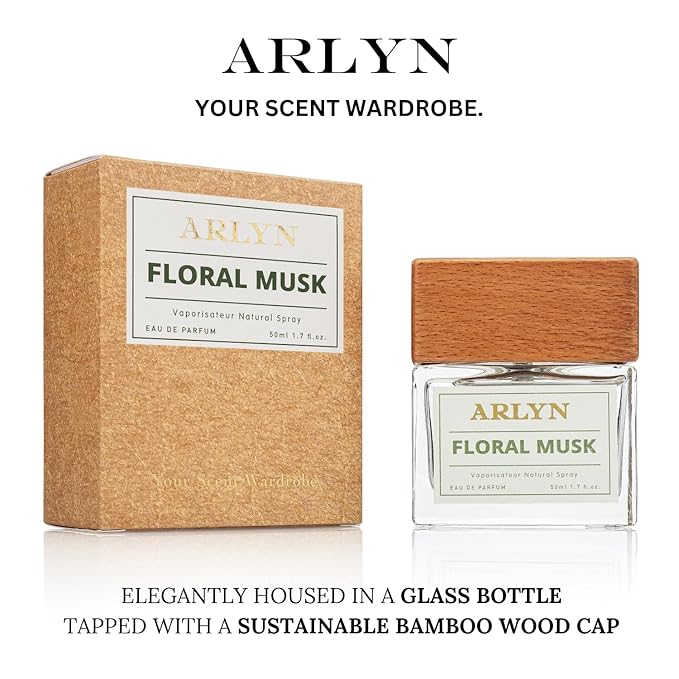 ARLYN Floral Musk Eau De Parfum Inspired by Dyp.tiqu.e F.l.eur De Peau, Long-Lasting Perfume for Men and Women, Vegan & Eco-Conscious with Clean Ingredients, Musk, Amberwood, Rose - 50ml / 1.7 oz