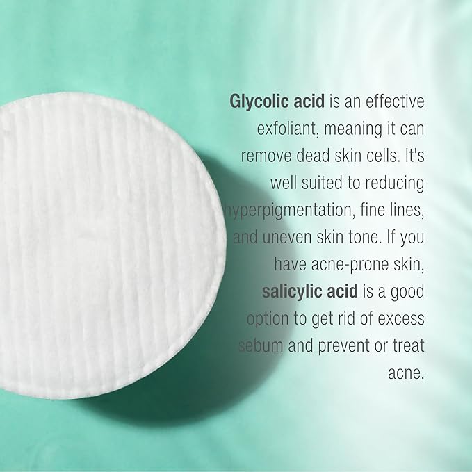 Wilma Schumann Purifying Astringent Pads for Face, Skin Exfoliating Pads with Salicylic Acid, Pack of 60