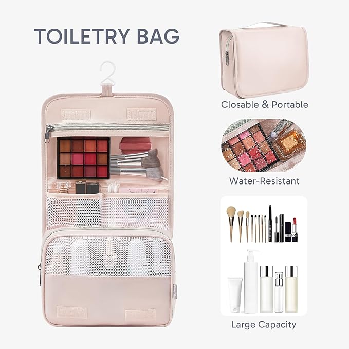 OlarHike ALL INCLUDED 10 Set Durable Packing Cubes for Travel,Gifts for Women Mom Men,Luggage & Suitcase Organizers with Toiletry Bag,Vacation Essentials for Cruise & Plane,Beach Accessories,Beige