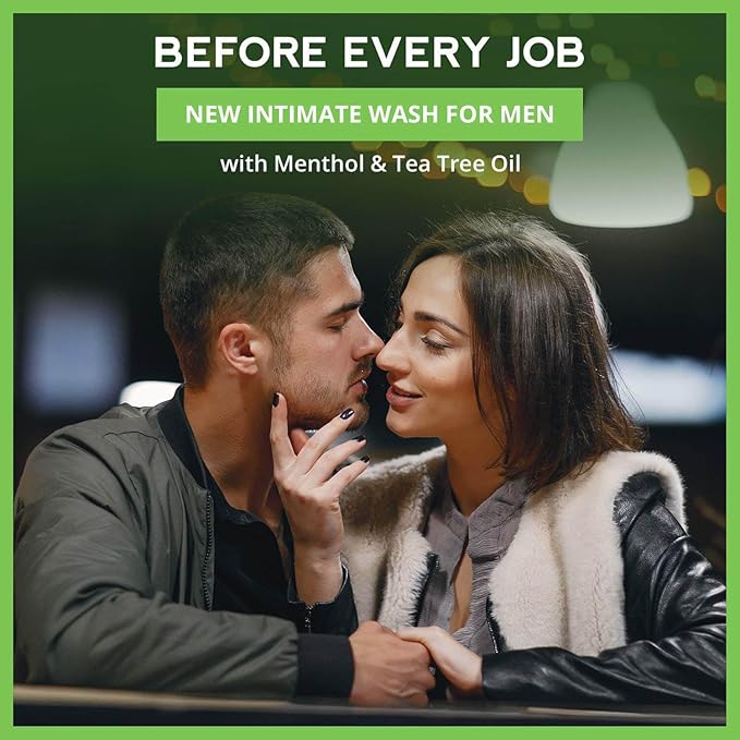 Skin Elements Intimate Wash for Men with Menthol | pH Balanced Foaming Intimate Wash | Jabon Intimo Hombre | Controls Bad Odor and Sweat | Cools and Refreshes Intimate Area | 4.05 fl. Oz.