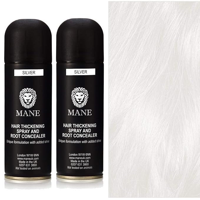 MANE Hair Thickening Spray Duo Pack 6.76 fl oz (Silver)