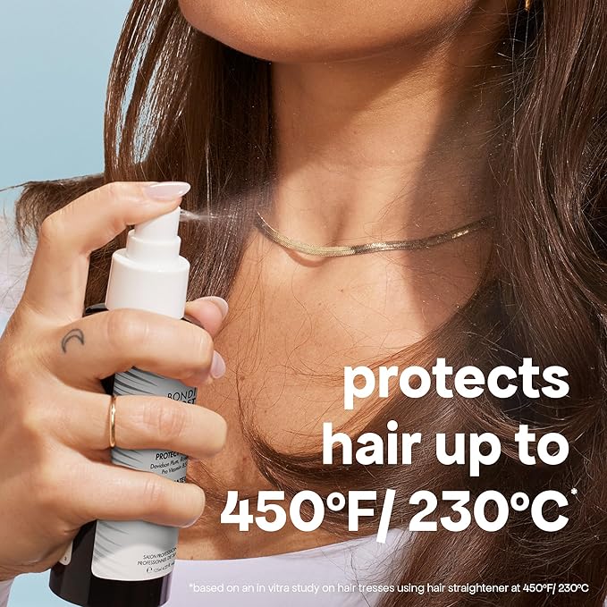 BONDIBOOST Heat Protectant Spray [4.23 fl oz], Heat Protection Spray for Hair Styling + Lightweight Mist to Prevent Heat Damage for Hair & Improve Split Ends, Sulfate/Paraben Free for Women & Men