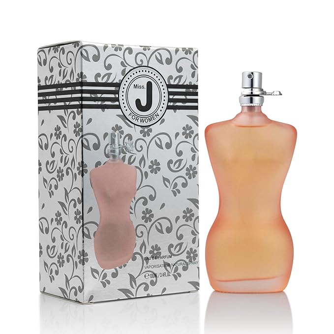 Miss J for Women - Floral and Warmth Fragrance - Top Notes of Rose, Star Anise, Orange, Pear, Bergamot, Iris, Orchid & Plum - Base Scent of Vanilla & Cinnamon - Elegant 100ml Bottle, Parfume for Women