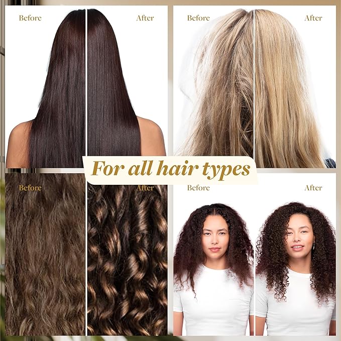 Voir Haircare Luxury Hair Oil - Deep Hydration for Dry, Damaged Hair - Smooths Frizz, Adds Shine & Locks in Moisture - Lightweight with Rosehip, Sunflower & Jojoba Oils, Mood-Enhancing Scent (2 Fl Oz)