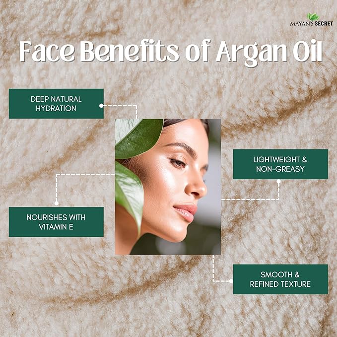 Pure Carrier and Essential Oils for Skin Care, Hair, Body Moisturizer for Face-Anti Aging Skin Care (Argan Oil Organic, 4oz)