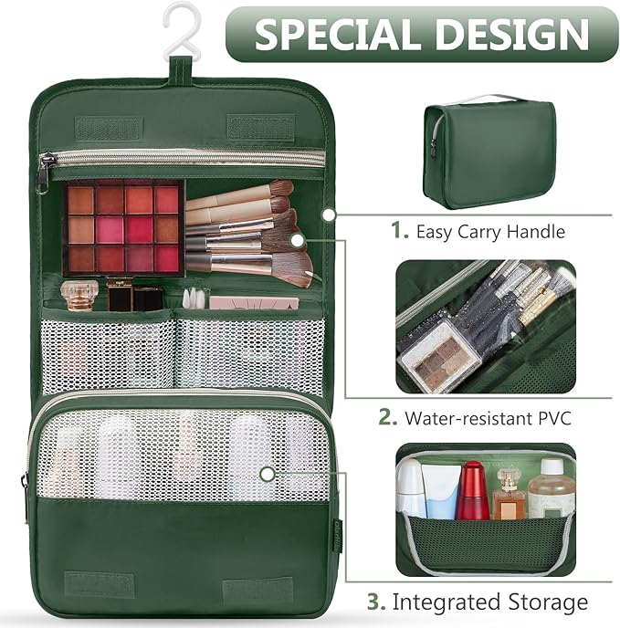 8 Set Packing Cubes for Travel,Christmas Gifts for Women Mom,Anti-Tearing Suitcase Organizer for Luggage with Shoe &Toiletry Bag,OlarHike Vacation Essentials & Accessories for Cruise Ship,Dark Green