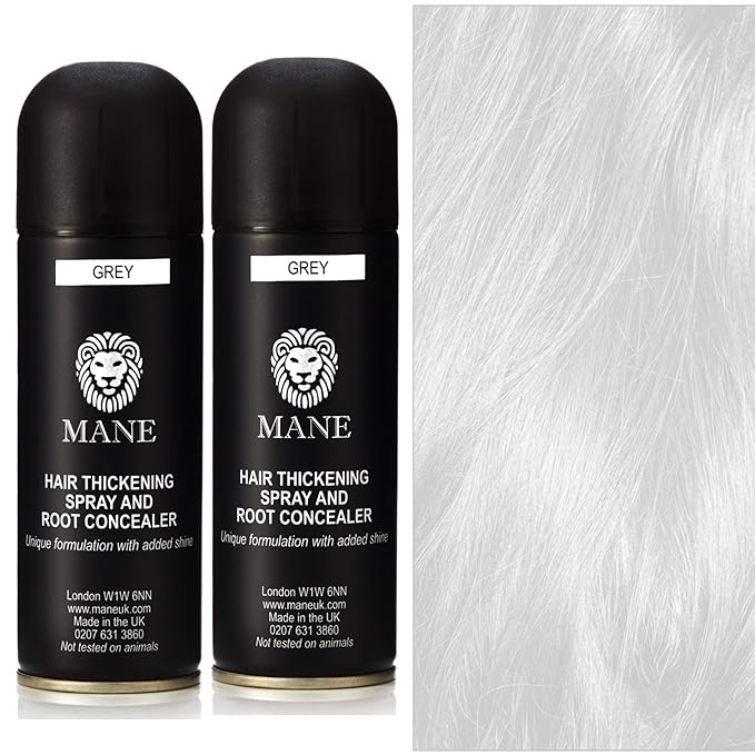 Mane Hair Thickening Spray Duo Pack 6.76 fl oz (Grey)