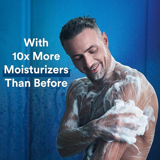 Suave Men Moisturizing Body, Face and Hair Wash, 3-in-1 For Hydrated Skin and Hair, Citrus & Musk scent, No Parabens, No Phtahaltes, 18 Oz Pack of 6