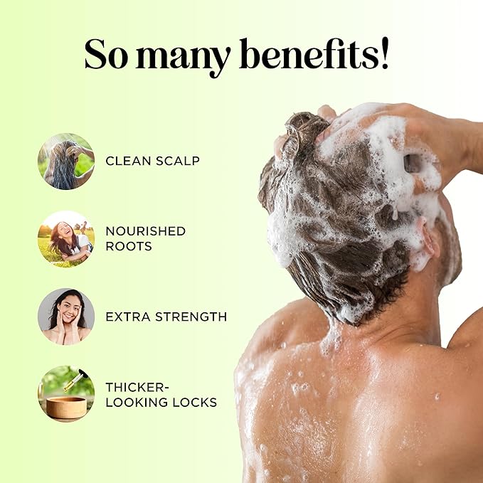 Maple Holistics Tea Tree Oil Shampoo Sulfate Free - Deep Cleansing Vegan Tea Tree Shampoo for Oily Hair and Scalp - Daily for Build up with Rosemary Essential Oil for All Hair Types 25 Fl Oz