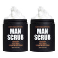 Body Prescriptions Men’s Exfoliating Body Scrub – Ultimate Skin Cleansing Wash in Jar with Twist-Top Lid, For All Skin Types, 21 Ounce (Pack of 2), Mahogany