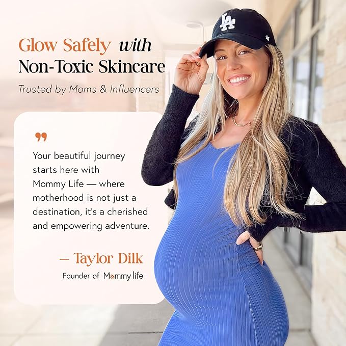 MOMMY LIFE Preggie Paste Belly Butter – Stretch Mark Cream for Pregnancy & Postpartum | Non Toxic Oil Based Moisturizing Cream with Manuka Honey & Vitamin E - 3.7oz