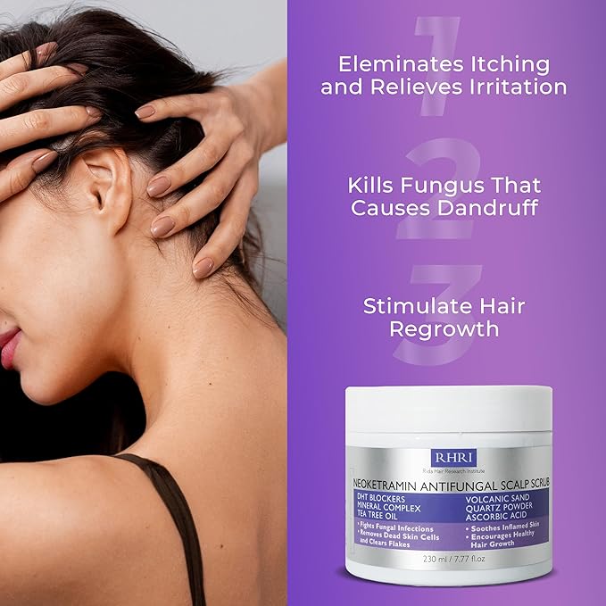 Anti Fungal Scrub for Men & Women | Anti Dandruff, Medicated, Folliculitis Scrub for Dry Scalp, Psoriasis, Ringworm | for Itchy, Flaky & Irritated Scalp