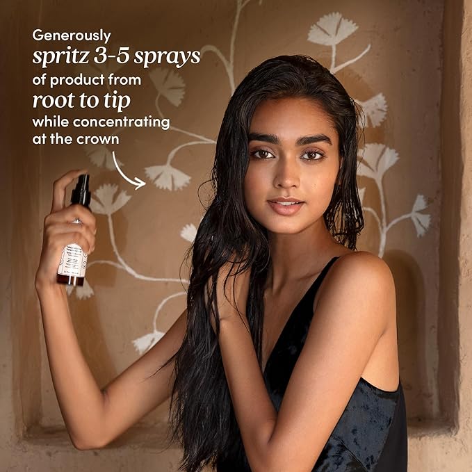 Fable & Mane Moisturizing Volume Spray, Softens and Plumps for Thicker, Fuller Hair. Non-sticky, Heat Protection, Root Lift Spray for Fine Hair