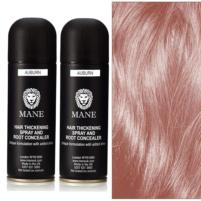 Mane Hair Thickening Spray Duo Pack 6.76 fl oz (Auburn)