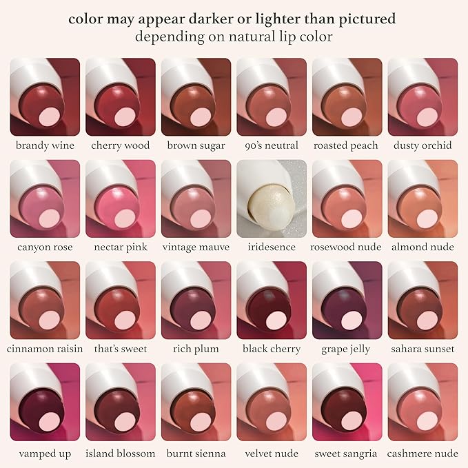 Julep It’s Balm Moisturizing Lip Color Trio – Brandy Wine, Brown Sugar, Almond Nude – Hydrating Lip Crayon Set – Vegan & Cruelty-Free