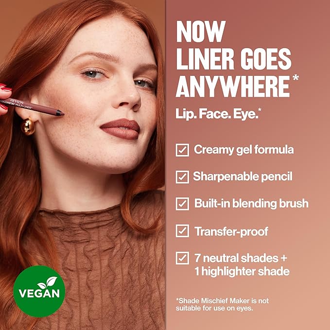 Revlon ColorStay Multi-Liner, Creamy Formula, Multiuse For Lips, Eyes & Face, Stocking Stuffer for Women, 002 Dallying