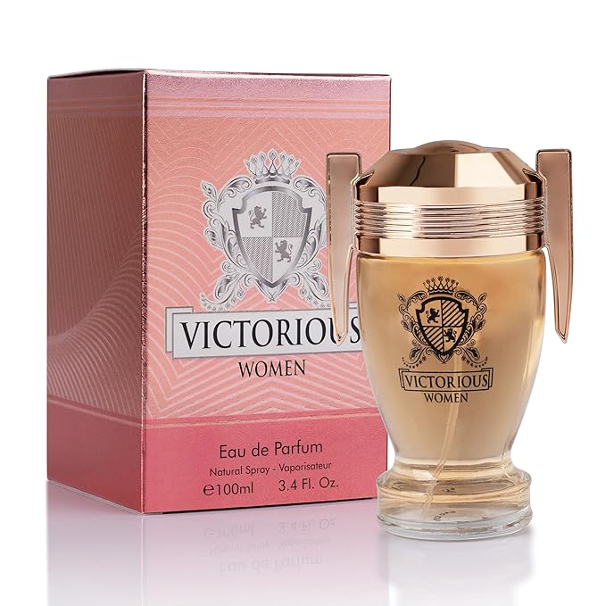 Victorious Eau De Parfum for Women Filled with Sweet Floral, Tropical Fruit, Powdery Gourmand Tone & Creamy, Fluffy Note - Base of Vanilla, Sensual Musk & Earthy Sandalwood Elegant 100ml Bottle