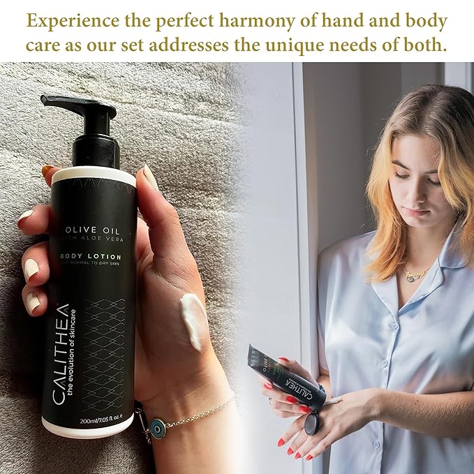 Hydrating Body Care Set: Aloe Vera Body Lotion & Hand Cream with Chamomile & Avocado