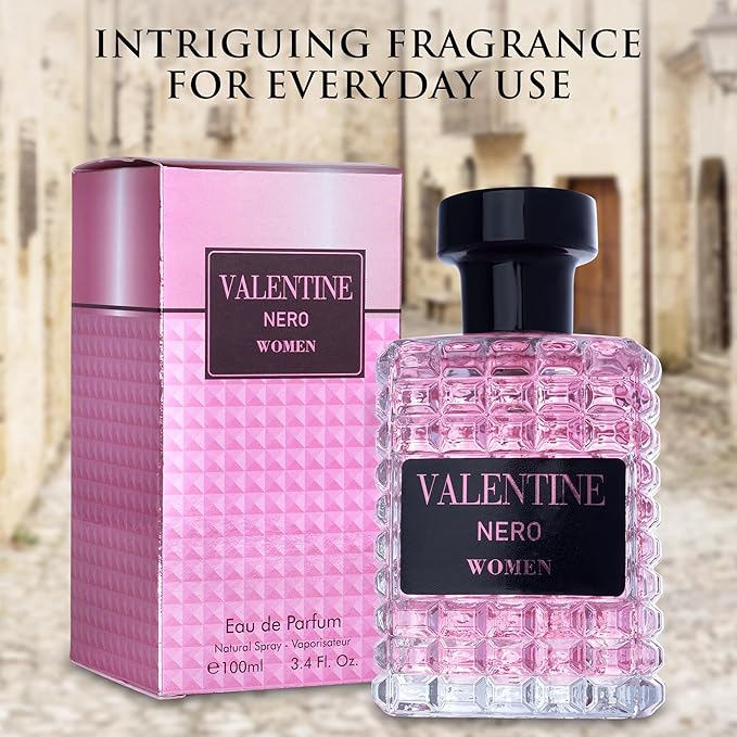 URBAN COLLECTION Valentine for Women Eau De Parfum - Amber Floral Jasmine, Bourbon Vanilla & Woods Oriental-Floral Fragrance with a Modern Twist Elegant 100ml Bottle Packed in Paper Box