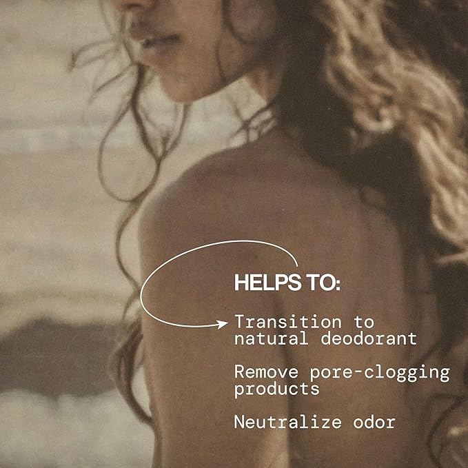 Pacifica Underarm Detox & Odor Control Bundle – Coconut & Charcoal Armpit Scrub and Coconut Deodorant Wipes, Aluminum-Free Underarm Care Set for Natural Deodorant Users