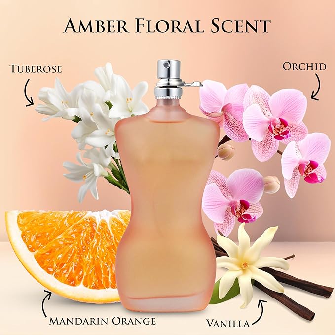 Miss J for Women - Floral and Warmth Fragrance - Top Notes of Rose, Star Anise, Orange, Pear, Bergamot, Iris, Orchid & Plum - Base Scent of Vanilla & Cinnamon - Elegant 100ml Bottle, Parfume for Women