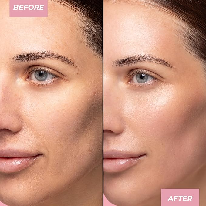 MCoBeauty - Flawless Glow Luminous Skin Filter - 4.5 Medium Shade - 4-in-1 Multi-Use Formula that Contains Squalane - Includes Doe Foot Applicator - Liquid Illuminator