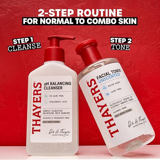 Thayers Trial Size Alcohol Free Unscented Witch Hazel Facial Toner with Aloe Vera Formula- 3 oz