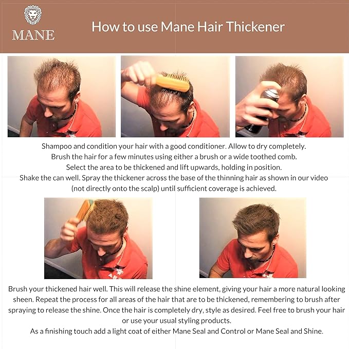 Mane Hair Thickening Spray Duo Pack 6.76 fl oz (Ash Blond)