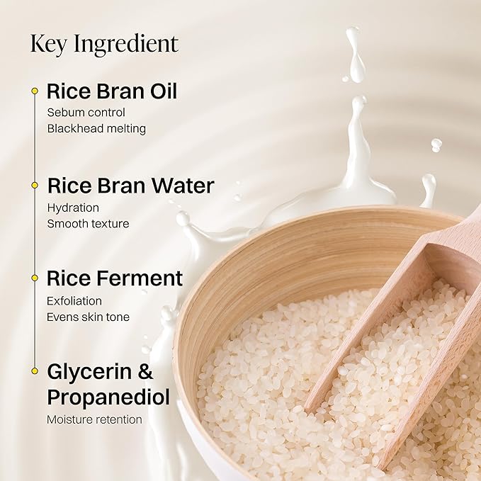 About Me Rice Makgeolli Cleansing Oil – Korean Makeup Remover Cleanser for Sensitive Skin – Daily Makeup Removal with Rice Bran Oil – Korean Skin Care – 6.59oz, 195ml