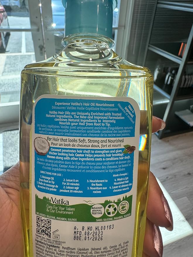 Dabur Vatika Naturals Enriched Coconut Hair Oil - Nourishing Formula for Healthy Scalp, Soft, Manageable and Silky Tresses