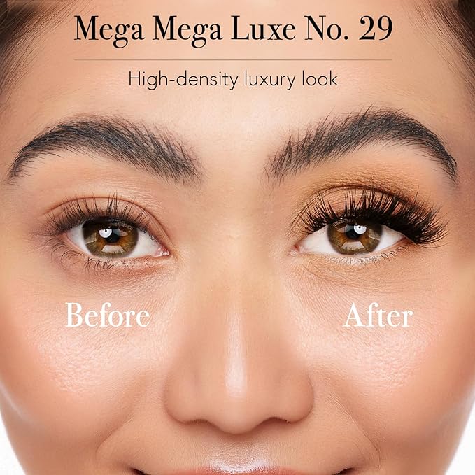 Pro Lash ProWear Professionally Styled Lash Clusters - Easiest to Apply Eyelash Cluster - 10 Day Eyelashes - Waterproof Lashes Clusters - 3 Sets - Mega Luxe No. 29 - Black