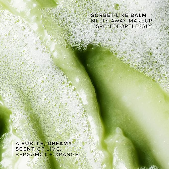 Farmacy Makeup Remover Cleansing Balm - Green Clean Waterproof Makeup Remover Balm + Oil Cleanser for Face - Gently Removes Make Up + SPF while Hydrating Skin (100 ml)