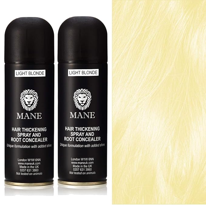 Mane Hair Thickening Spray Duo Pack 6.76 fl oz (Light Blond)